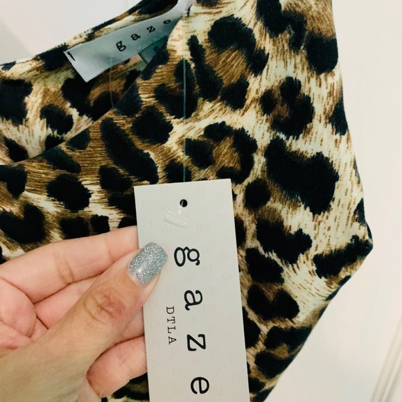 NWT Leopard Body Suit size small - Picture 3 of 5